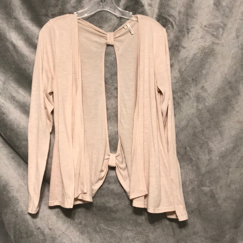 Studio Y Long-Sleeve Cardigan with Open Back